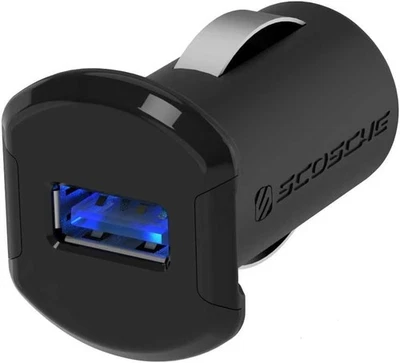 Cargador de Coche Original Scosche REVOLT - Puerto USB 12W (2.4A) con PUERTO BRILLANTE Foto 1 de 3