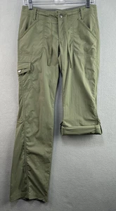 REI Pants 2 Green Cargo Convertible Aldervale Drawstring Pockets Lightweight Zip - Picture 1 of 11
