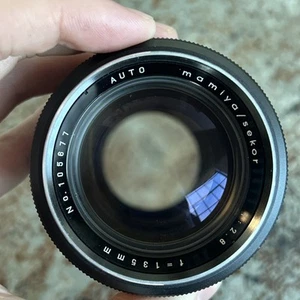 Mint Mamiya/sekor 135mm F2.8 Lens M42/Pentax Screw Mount With Caps - Picture 1 of 9
