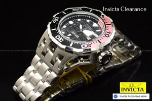 Reloj para hombre Invicta Pro Diver edición Miami 52 mm esfera rosa/negro tono plateado - Imagen 1 de 8