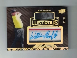 WILL McGIRT 2013 UD Black GOLD LUSTROUS PATCH AUTO #5/10 Upper Deck Acetate RARE - Picture 1 of 2