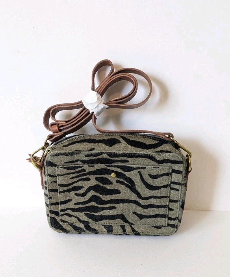 MADEWELL the Camera Bag Tiger Stripe Calf Hair