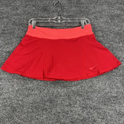 Nike Dri-FIT Skirt Medium Red Athletic Tennis Running Built-In Shorts 620842-687 - Image 1 of 4