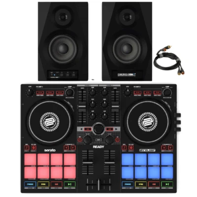 Reloop Ready Portable Perfromance DJ Controller inc DSM-3 BT Monitor Speakers - Image 1 of 4