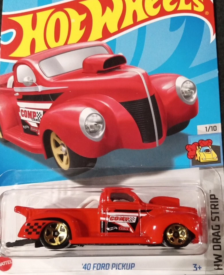 Hot Wheels 1/64 40 Ford Pickup Red Diecast Model NEW IN PACKAGE - Image 1 of 4