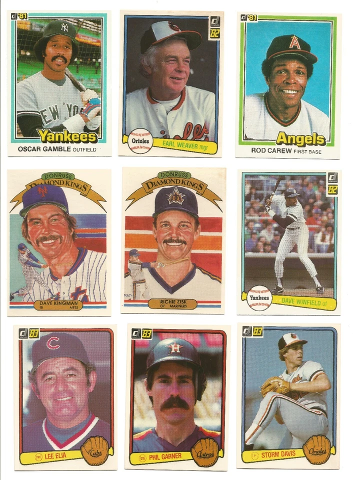 1981 1982 1983 Donruss Baseball Cards - Pick & Choose Your Cards! - Image 1 of 1