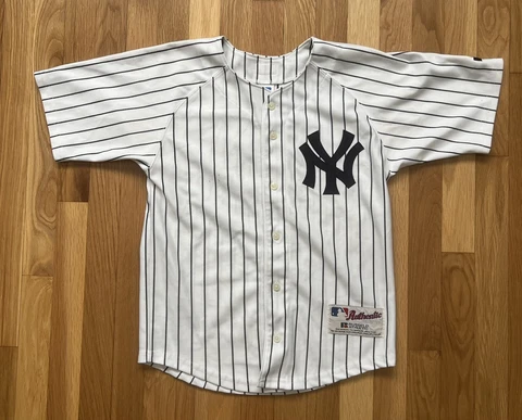Authentic Russell Athletic New York Yankees baseball jersey #25 Sz 10/12 Youth Cover