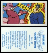 Barratt Bananaman #38 Basset Candy 1985 Card