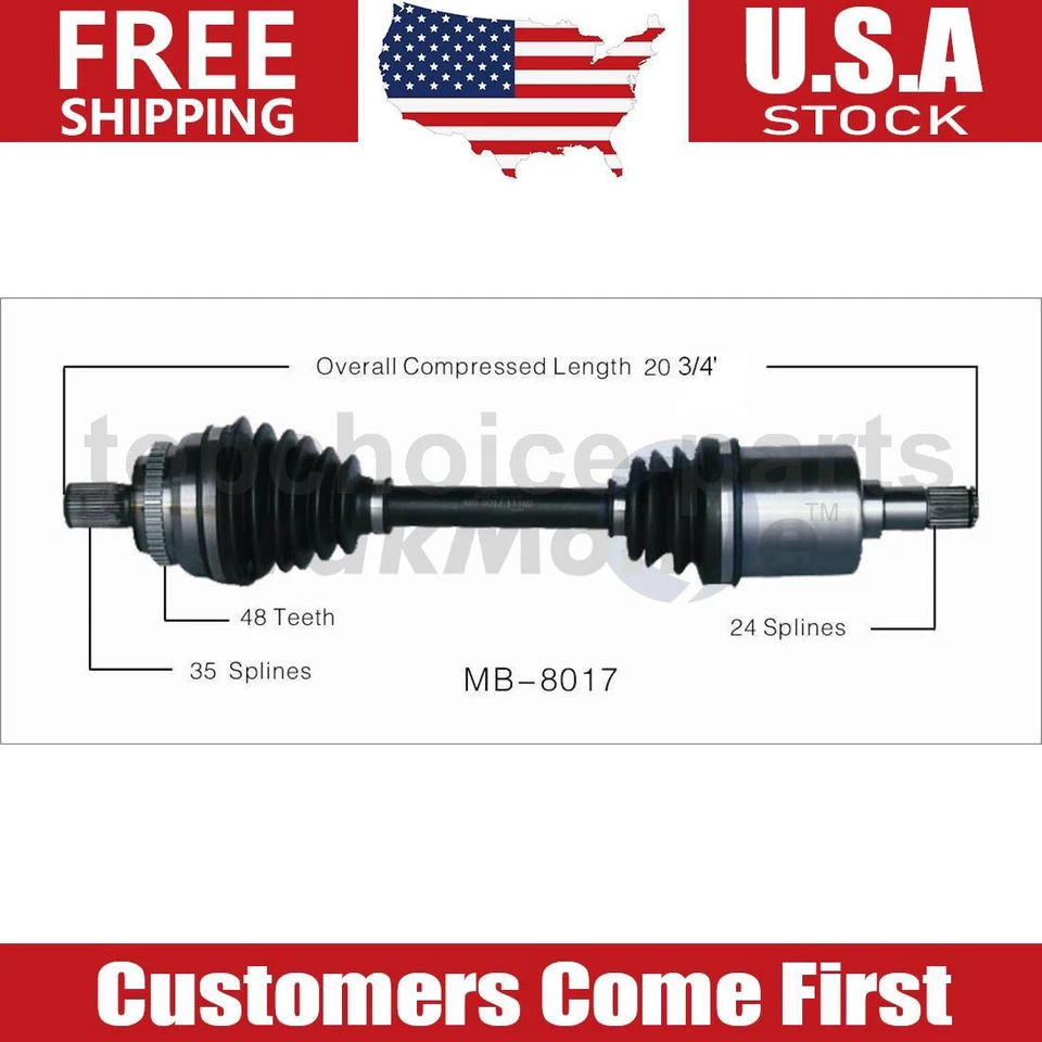 OE Front Right Passenger CV Axle Shaft For Mercedes-Benz E320 3.2L 2000-2003 Foto 1 de 1