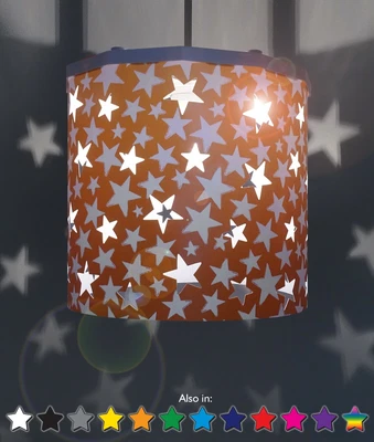 Orange Stars lamp shade Projection Effect Ereki Magnetic Changeable Set included