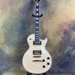 In Stock 6-String Clear Flame Maple Custom Electric Guitar Ships from the U.S.A. - Picture 1 of 9