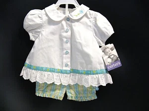 Carter’s Infant Girl 2 Pc Outfit/Set Blouse & Shorts 3-6 Months NOS NWT - Picture 1 of 3