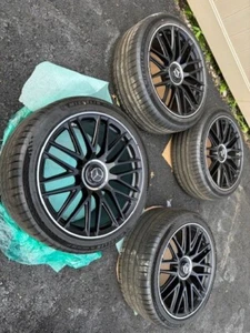 21" MERCEDES BENZ S63 S680 AMG FORGED WHEELS + MICHELIN TIRES + TPMS + CAPS - Picture 1 of 8