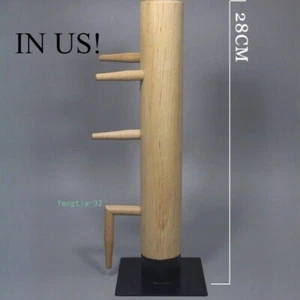IN US Chinese Kung Fu 1/6 Ip Man Wing Chun Stun Wooden Dummy Strike Pad 28cm NEW - Picture 1 of 6