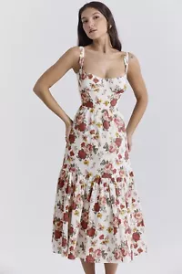 Frauen A-Linien-Rock Sommer Damen Strandkleid Röcke Kleider Französisch - Bild 1 von 11