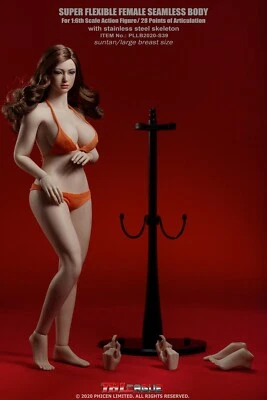 TBLeague Phicen S39 Female Seamless Large Bust Suntan Body with Head 1/6 Figure - Image 1 of 2
