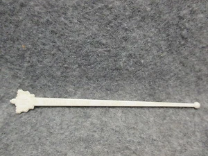 Vintage HI Statler NY & Rabat Morocco Hilton Drink Stir Swizzle Stick White - Picture 1 of 4