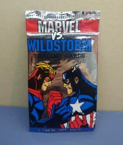 FACTORY SEALED Fleer 1997 Marvel vs. Wildstorm 5 Pack Trading Cards - Bild 1 von 2