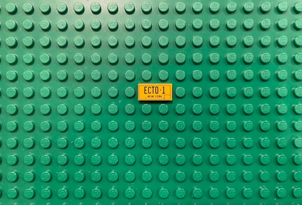 lego ghostbusters ecto-1 licence plate - Image 1 of 1