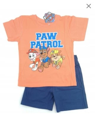 Paw Patrol T-shirt and shorts set / pyjama Kids summer age 3 4 5 6 7 8 9 - Image 1 of 4