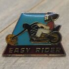 Vintage 1980s Easy Rider Enamel Lapel Pin Biker Motorcycle 1" X .75"