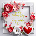 Mothers Day Card for MUM NAN STEPMUM FOSTER GRAN MAM IN LAW (FLAT CARD, NOT 3D)