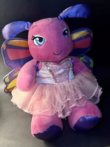Build a Bear Butterfly wings w tutu so cute plush 16” Pink stuffed toy bab - Picture 1 of 9