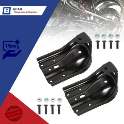 Kit de reparación de soporte de grillete de resorte de hoja trasera negro 4x4 para Chevy GMC K1500 K2500 Foto 1 de 4