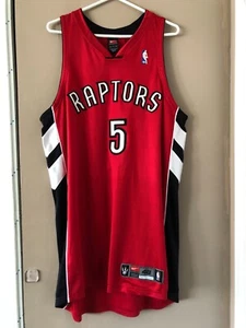 NBA Authentic Jalen Rose Toronto Raptors Jersey Alternate Red Dri-Fit 48 XL #5 - Picture 1 of 24