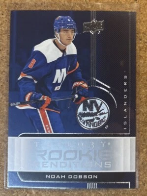 2019-20 Upper Deck Trilogy Rookie Renditions Noah Dobson #RR-38 - Image 1 of 2