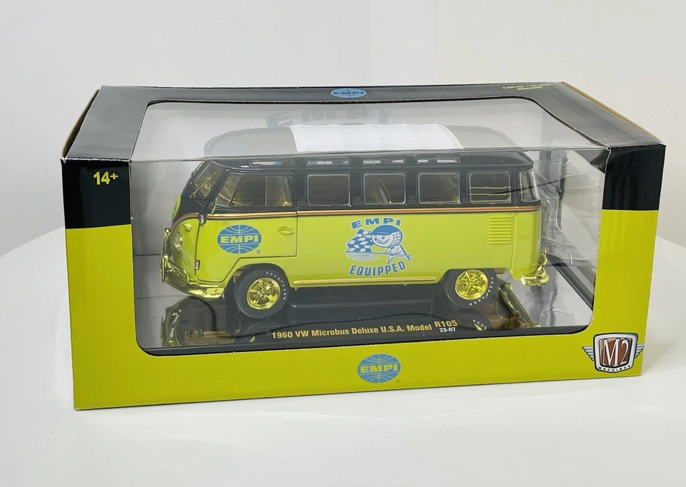 M2 Machines 1:24 EMPI 1960 VW Microbus Deluxe U.S.A. Model Chase 1/750 New HTF - Image 1 of 4