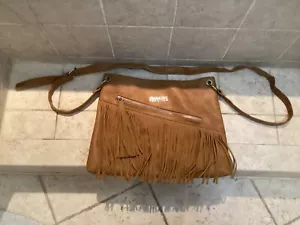 Kenneth Cole Reaction large bag with fringes Brown Suede - Picture 1 of 4