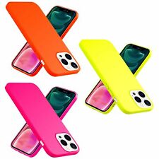 For iPhone 13 Pro - Neon Silicone Cover Non-Slip Case Rugged Shockproof Bumper
