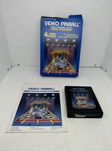VIDEO PINBALL, CX2648, Atari 2600, Atari 1980, With Box And Manual Tested - Picture 1 of 11