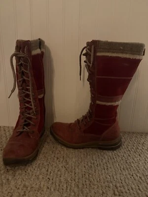 Bos & Co Glider Waterproof Lined Boots Red Size EU 39 US 8 - Image 1 of 4