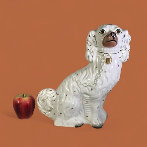 Large 19th Century English Staffordshire Spaniel Dog - Picture 1 of 8