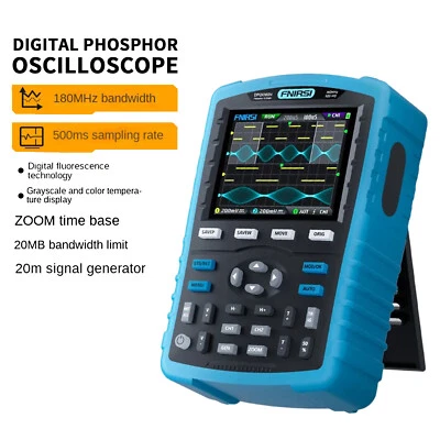 2 in 1 DPOX180H Handheld Digital Phosphor Oscilloscope 2 CH Signal Generator - Image 1 of 4