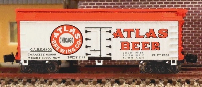 Z Scale ATLAS BEER Wood 34' Rebuilt Reefers ~ FTB9403 Set #1 ~ NIB - Image 1 of 4