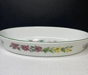 Servizio piatto ovale Royal Worcester Herbs Baker Marshmallow Made in England 1990 - Foto 1 di 8