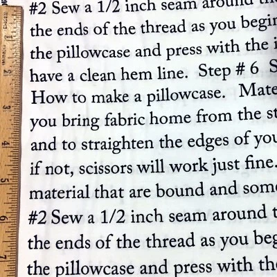 BTY Quilting News How to Make a Pillow Case Instruction White Cotton Fabric  - Image 1 of 2