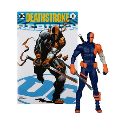 DC Direct Page Punchers: DC Rebirth DEATHSTROKE 7" Figure w/Exclusive Comic - Image 1 of 4