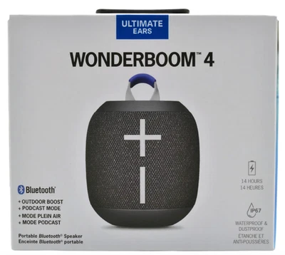 Новый Ultimate Ears WONDERBOOM 4 Bluetooth-динамик - черный - Изображение 1 из 2