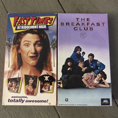 Fast Times at Ridgemont High & The Breakfast Club VHS Set - Image 1 of 4