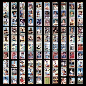 Vintage Baseball Cards 100 Card Lot Mixed Sets Mid Grade - NM Fred Lynn Perez - Picture 1 of 20