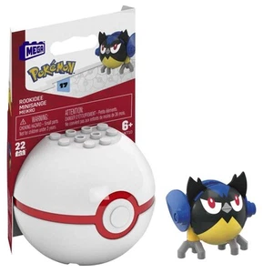 Mega Construx Pokemon Series 17 Rookidee Figure Building Set With Premier - Imagen 1 de 3