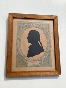 Antique German Silhouette Of Friedrich Schiller Karlsshuler Academy - Picture 1 of 9