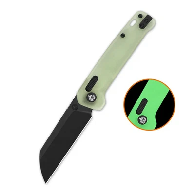 *NEW RELEASE* QSP Penguin Glyde EDC Knife Black 14C28N Blade Glow in the Dark - Image 1 of 4