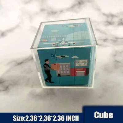 MAERSK Shipping Rubic's Cube Puzzle MSK Collectible Desk Decor Toy Brain Teaser - Image 1 of 4
