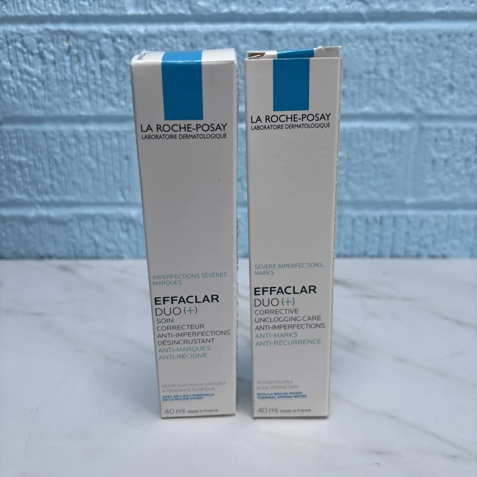 Lot Of 2 La Roche-Posay Effaclar DUO (+) 40ml ANTI-MARKS, Anti ~ Recurrence 2/26 - Image 1 of 1