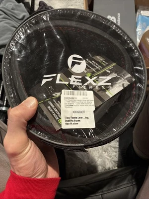 Flexz Palanca de Levantamiento de Pesas Potencia Cuero Sintético Cinturón de Gimnasio Negro Mediano Foto 1 de 2